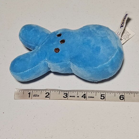 Peeps Marshmallow Easter Bunny 6 Inch Rabbit Blue Plush Stuffed Animal Toy Ruz - Picture 8 of 8